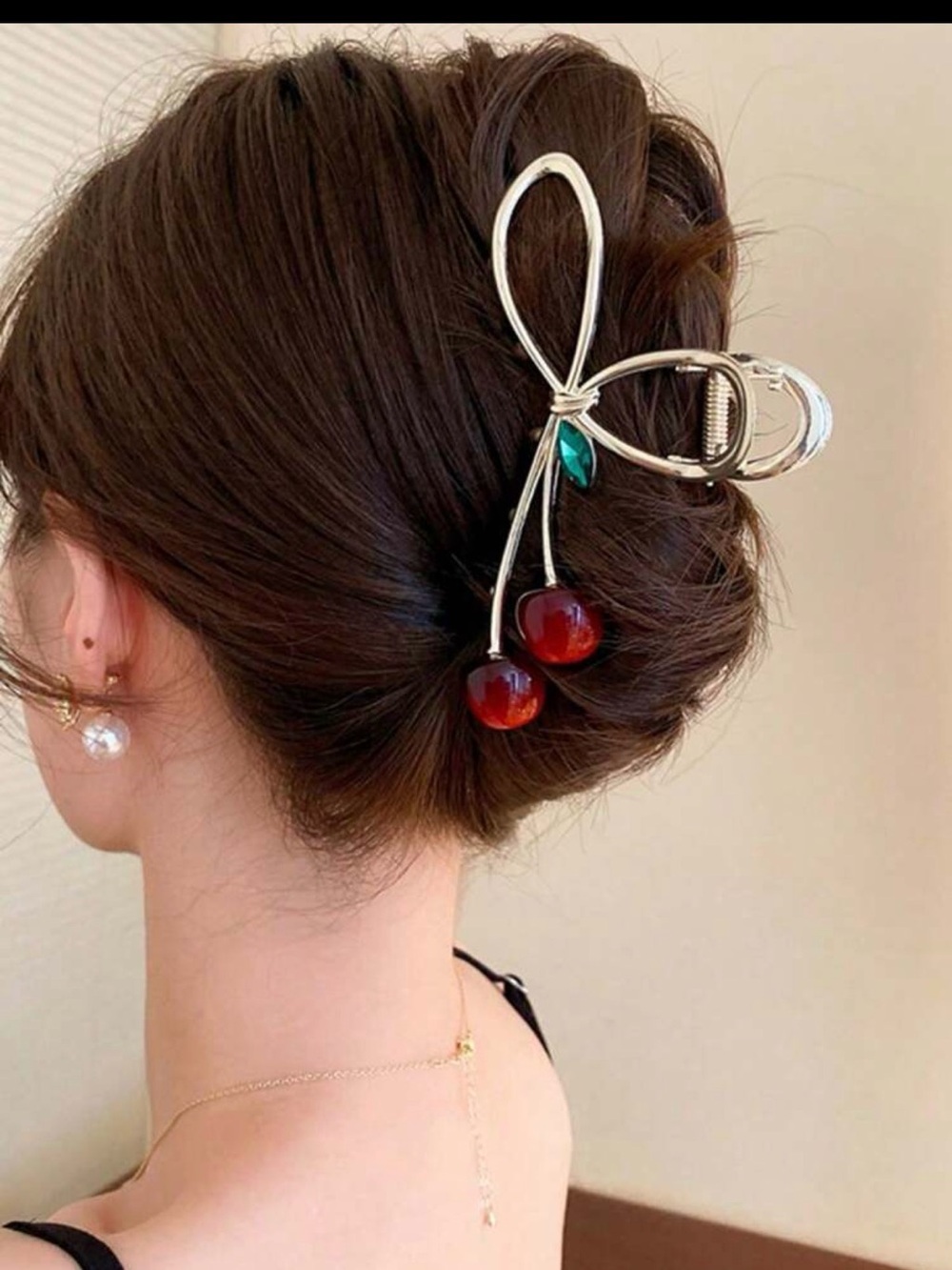 Cherry Bow Clip 2 for $10